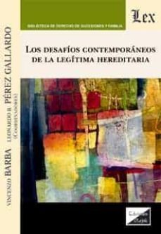desafios contemporaneos de la legitima hereditaria, los-vicenzo barba-9789563929515