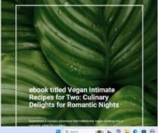 vegan intimate recipes for two: culinary delights for romantic nights (ebook)-tanya alston-9798232860615