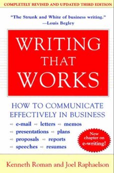 writing that works, 3rd edition (ebook)-kenneth roman-joel raphaelson-9780062031525