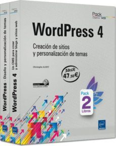 wordpress 4: pack de libros: creacion de sitios y personalizacion de temas-christophe aubry-9782746099425