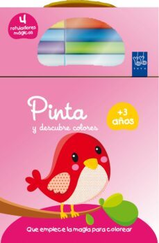 pinta y descubre colores +3: pajaro-9788408134725