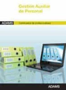 gestion auxiliar de personal. certificados de profesionalidad-neal adams-9788413274225