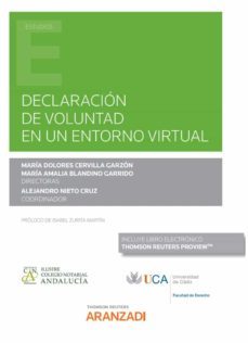 declaracion de voluntad en un entorno virtual-maria dolores cervilla garzon-9788413914725