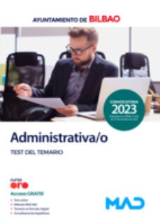 administrativa/o. test. ayuntamiento de bilbao-9788414270325