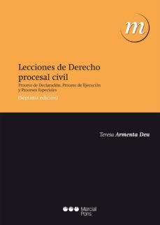 lecciones de derecho procesal civil (7ª ed.)-teresa armenta deu-9788415948025