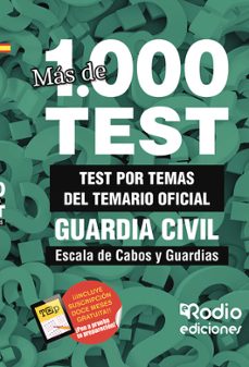guardia civil 2023. escala de cabos y guardias. test del temario oficial. mas de mil preguntas tipo test-miguel angel ortega palop-9788419922625