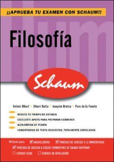 filosofia: comentarios de texto (schaum selectividad)-antoni albert bonamusa-9788448198725