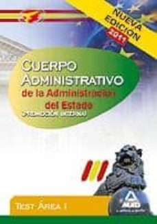 cuerpo administrativo de la administracion del estado (promocion interna). test area i.-9788467661125
