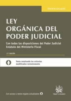 ley organica del poder judicial 17ª edicion 2015-9788490865125