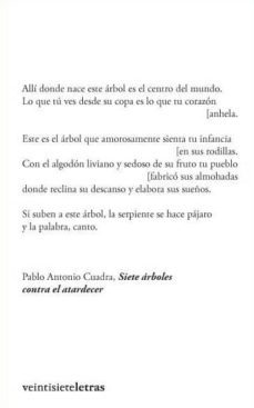 siete arboles contra el atardecer y otros poemas-9788492720125