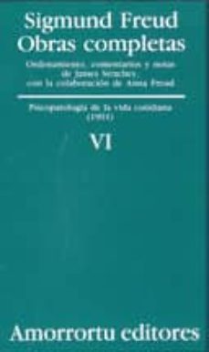 obras completas (vol. vi): psicopatologia de la vida cotidiana (1 901)-sigmund freud-9789505185825