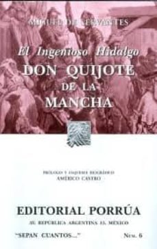 el ingenioso hidalgo don quijote de la mancha e.(s.c. 6)-miguel de cervantes saavedra-9789700758725