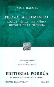 filosofia elemental. (s.c. 241)-9789700772325