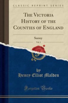 the victoria history of the counties of england, vol. 1-9780243274635
