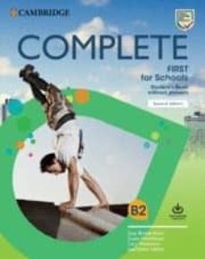 complete first for schools student s book without answers with online practice-9781108647335