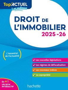 top'actuel droit de l'immobilier  2025-2026 (ebook)-sophie bettini-serge bettini-9782017903635