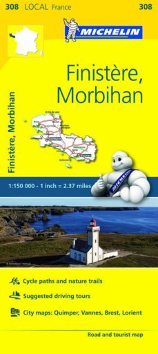 mapa local finistere, morbihan-9782067210035