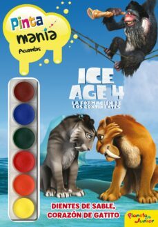 ice age 4: pintamania acuarelas. dientes de sable, corazon de gat ito-9788408007135