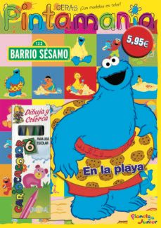 barrio sesamo: pintamania ceras. en la playa-9788408101635