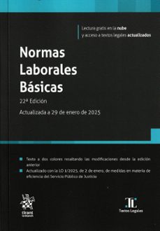 normas laborales basicas 22ª edicion actualizada a 29 de enero de 2025-jose maria goerlich peset-luis enrique nores torres-9788410958135