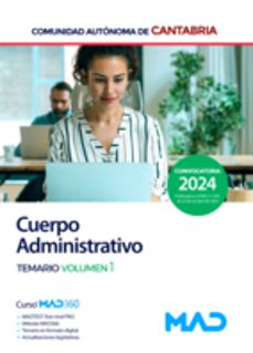 cuerpo administrativo. temario volumen 1-9788414289235