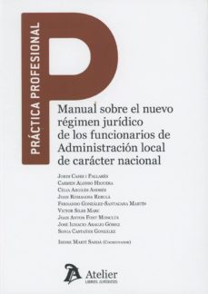 manual sobre el nuevo regimen juridico de los funcionarios de adm inistracion local de caracter nacional-isidre marti i sarda-9788417466435
