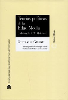 teorias politicas de la edad media-otto von gierke-9788425914935