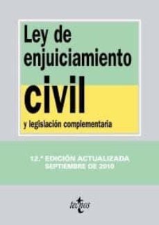 ley de enjuiciamiento civil y legislacion complementaria (12ª ed. )-9788430950935