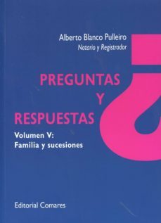 preguntas y respuestas, volumen v: familia y sucesiones-alberto blanco pulleiro-9788490453735