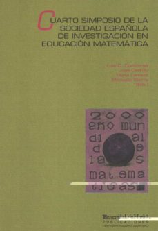 cuarto simposio de la sociedad española de investigacion en educa cion matematica-luis carlos contreras-9788495699435