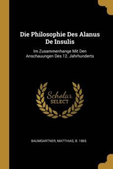 die philosophie des alanus de insulis-9780274869145