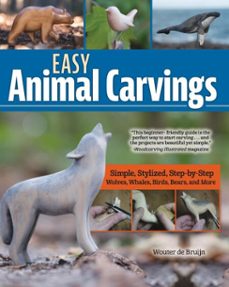 easy animal carvings (ebook)-wouter de bruijn-9781637413845