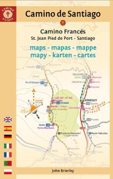 mapa-guia camino de santiago (st. jean pied de port - santiago de compostela) (15 ed.)-john brierley-9781912216345