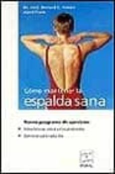 como mantener la espalda sana (libro y video)-astrid frank-bernard c. kolster-9783829020145