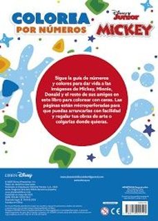 mickey. colorea por numeros con ceras-9788410029545
