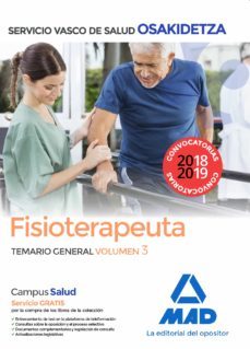 fisioterapeuta de osakidetza-servicio vasco de salud. temario gen eral volumen 3-9788414215845
