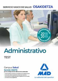 administrativos del servicio vasco de salud-osakidetza. test-9788414216545