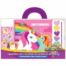 unicornios. libros para leer y colorear con acuarelas-9788418697845