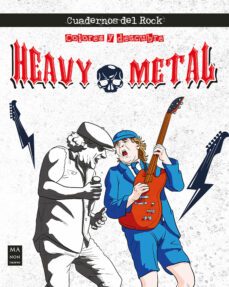 colorea y descubre - heavy metal-agusti roig bruguera-9788418703645