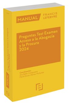 manual preguntas test examen acceso a la abogacía y la procura 2024-9788419573445