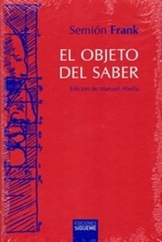el objeto del saber-semion frank-9788430119745