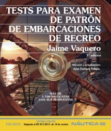 tests para examen de patron de embarcaciones de recreo (ebook)-jaime vaquero-9788436833645