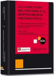 calificacion del concurso y la responsabilidad por insolvencia-angel rojo fernandez rio-9788447045945