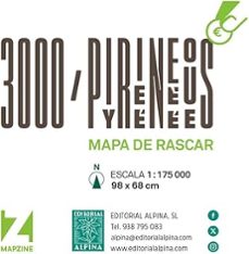 3000 pirineos - mapa de rascar 1:150000-9788470111945