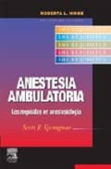 anestesia ambulatoria-scott r. springman-9788480862745