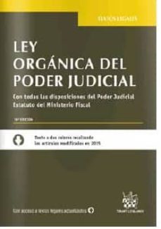 ley organica del poder judicial 19ª ed. 2016-9788491196945