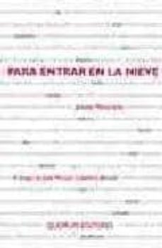 para entrar en la nieve-9788492581245