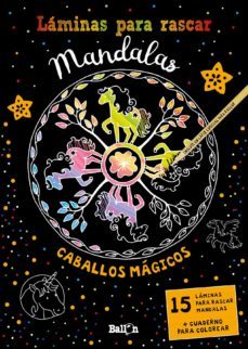 laminas para rascar mandalas - caballos magicos-9789403213545