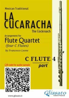 flute 4 part of "la cucaracha" for flute quartet (ebook)-9791221391145