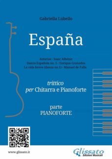 españa | trittico per chitarra e pianoforte (parte pianoforte) (ebook)-9791222005645
